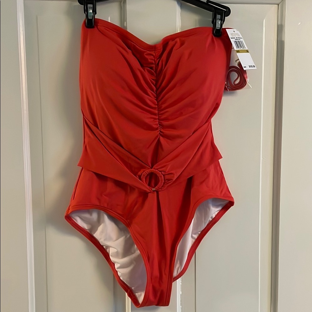 NWT Michael Kors Burnt Orange One Piece Swimsuit